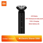 Электробритва Xiaomi Mijia S500 аккумуляторная, водонепроницаемая, с двумя лезвиями, для влажного и сухого бритья