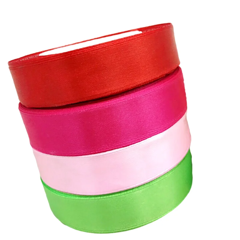 HL 4 рулона вида цветов 20 мм Ширина атласная лента для создания свадебного
