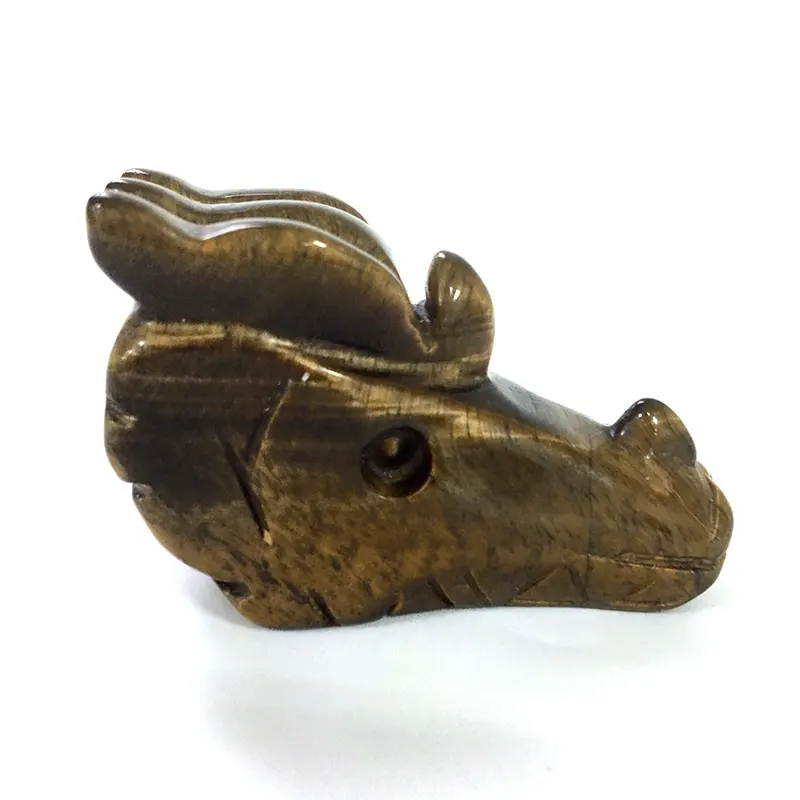 Бесплатная доставка 2 дюймов натуральный ручной резной камень тигровый глаз