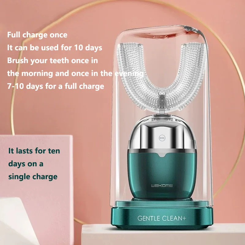 

Multifunctional U-shaped electric toothbrush, rechargeable sonic sound effect, adult whitening, cleaning and brushing artifact