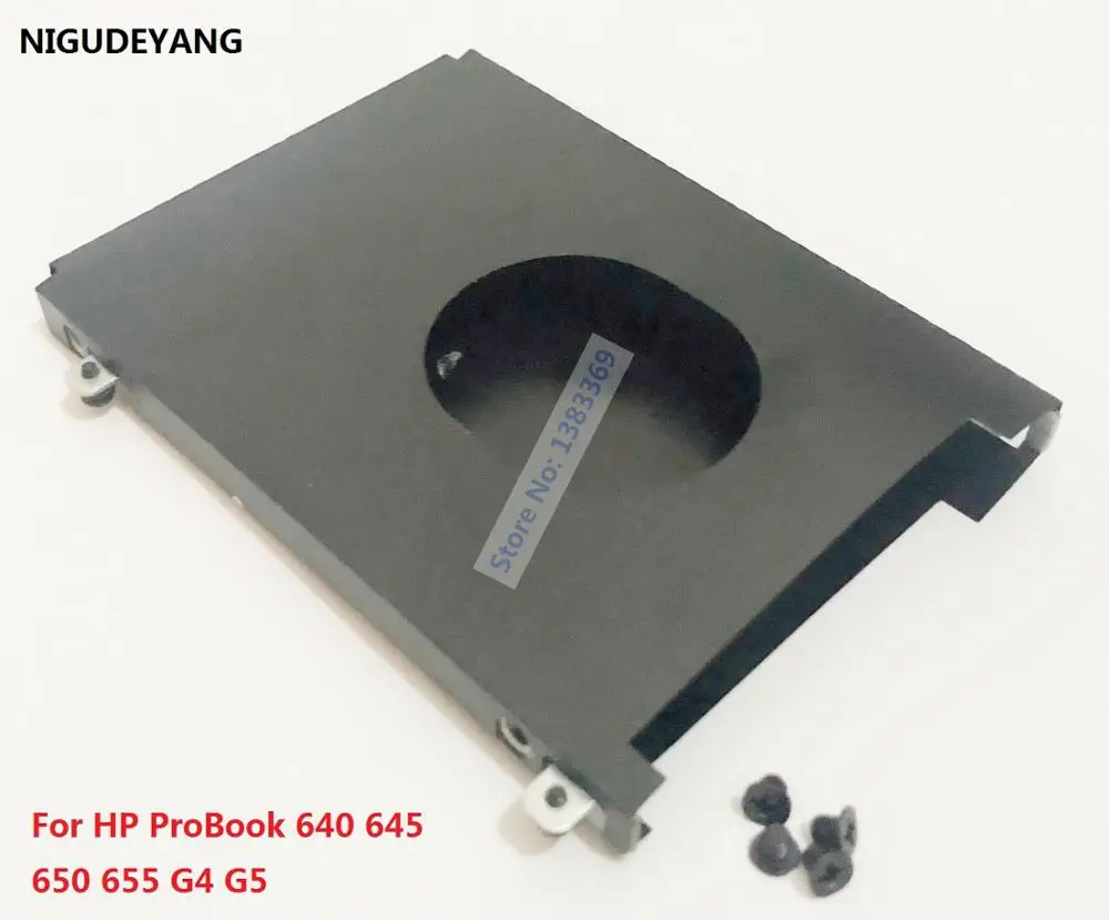 NIGUDEYANG New for HP ProBook 640 645 650 655 G4 G5 SATA HDD SSD 2.5 Hard Drive Bracket Caddy Frame