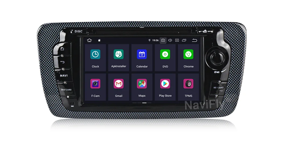 NaviFly Android9.0 ips экран DSP автомобильный dvd-плеер для сиденья Ibiza 2009-2013 gps навигация OBD2 RDS raido TPMS автопроигрыватель