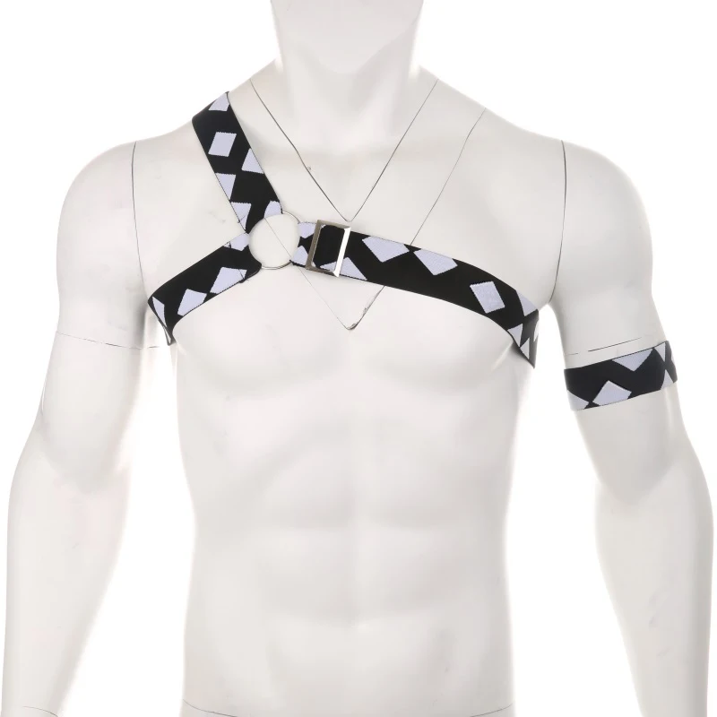 Сексуальное камуфляжное нагрудный ремень для тела мужчин Эластичный плечевой