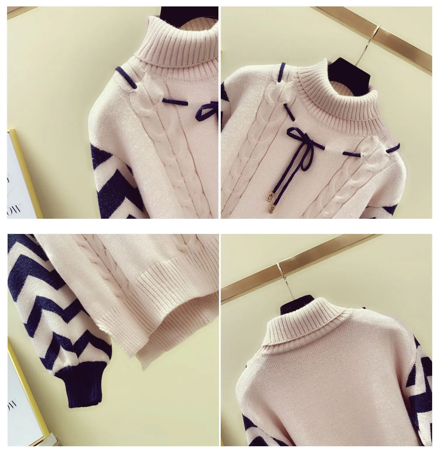 Водолазка свитер для женщин Новинка 2019 года сезон осень-зима трикотажное пальто