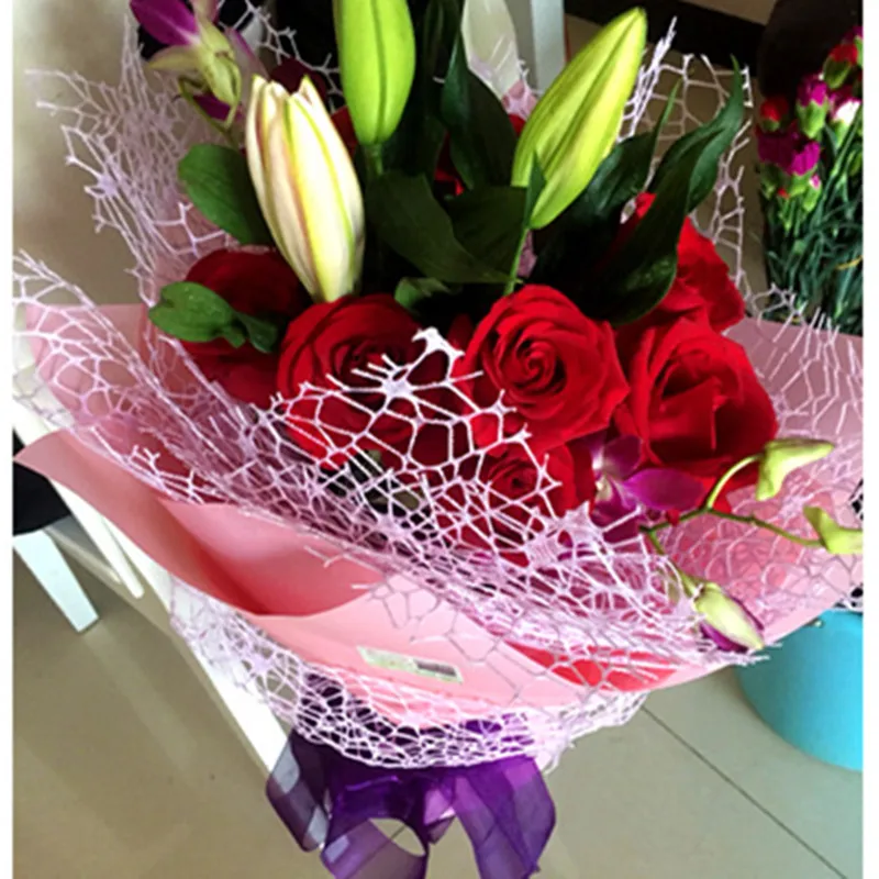 Корейская упаковочная бумага сеть для самостоятельной сборки букет из крафт