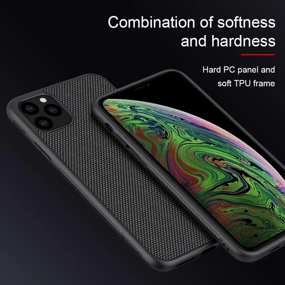 nillkin nylon pc plastic back cover for iphone 11 textured case protector cover for iphone 11 proiphone 11 pro max free global shipping