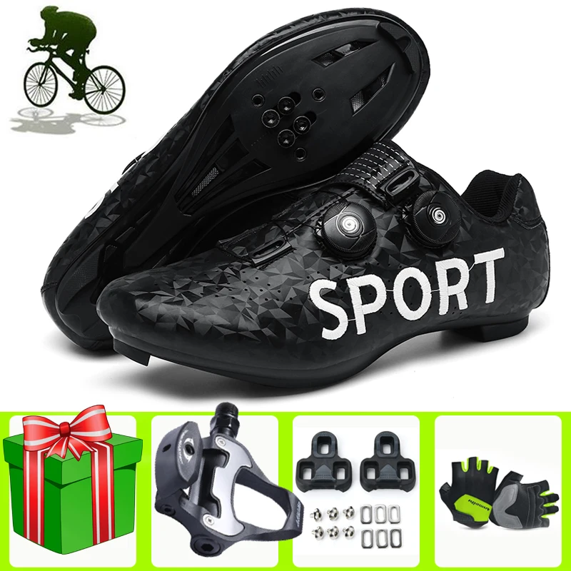 

Road Cycling Shoes Professional Racing Bike Bicycle Men Sneakers Women Ultralight Breathable Self-locking Bicicleta Carretera