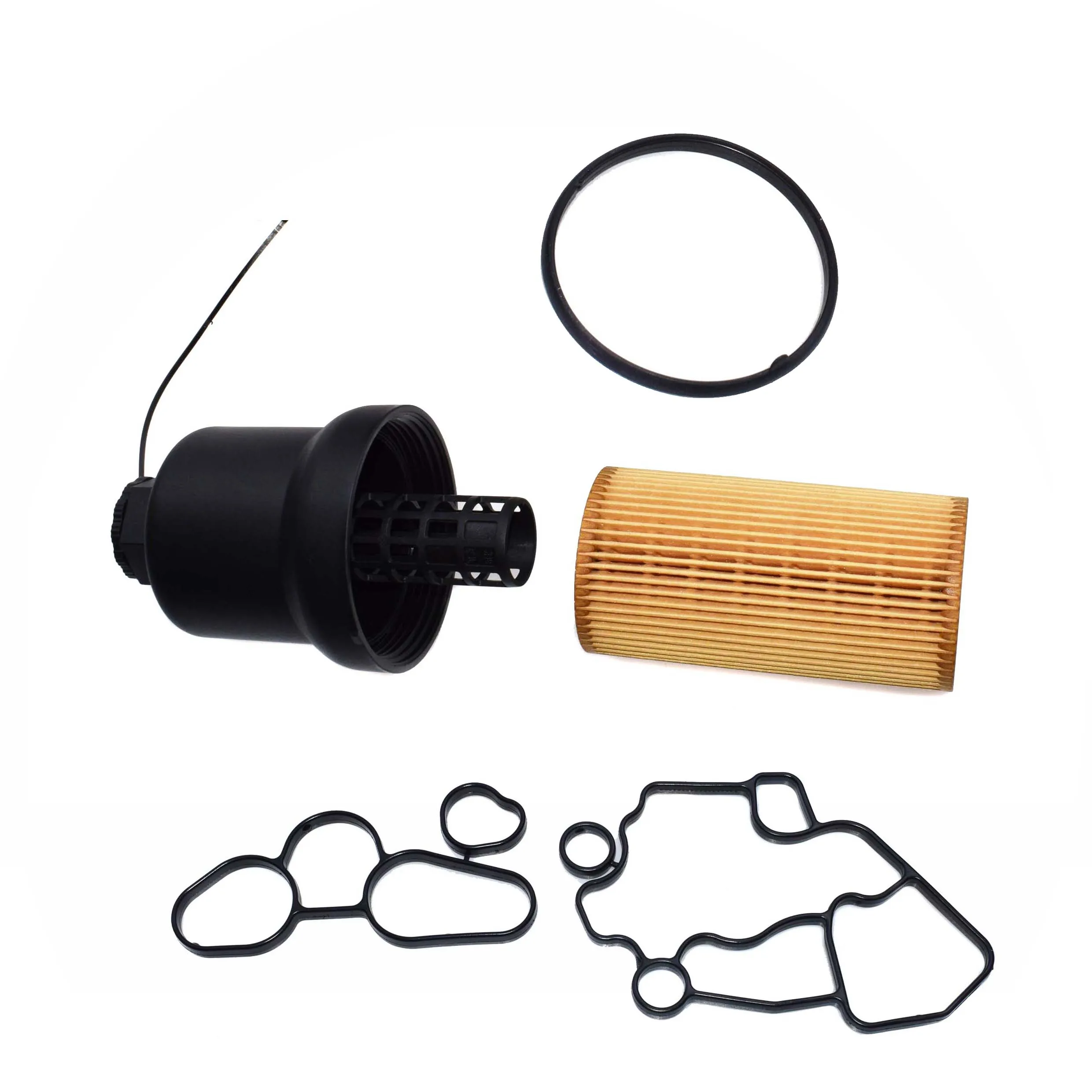 KIT 004 Масляный фильтр и крышка корпуса и прокладка охладителя 06F115397H для Audi A1 A3 A4 TT A6 VW EOS Golf Jetta Passat Polo Scirocco Seat Skoda - Цвет: KIT 004
