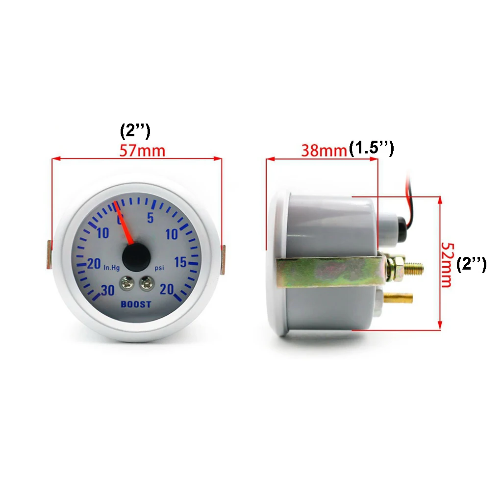 20 PSI 2 ''57 мм лицевой турбо-Разгон напорный манометр аналоговый