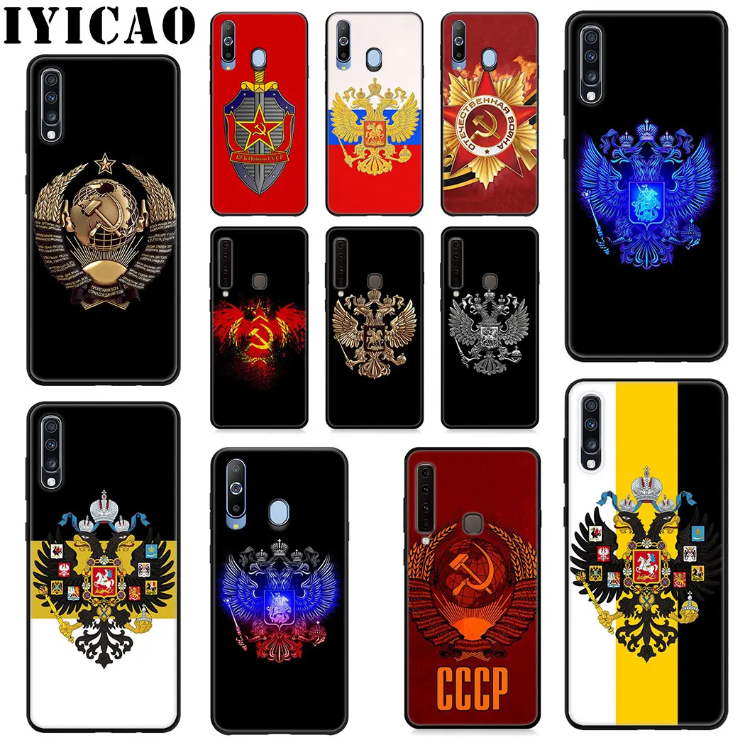 IYICAO флаг России герб мягкий чехол для samsung Galaxy A9 A8 A7 A6 2018 плюс A3 A5 2016 2017 J6 телефона |