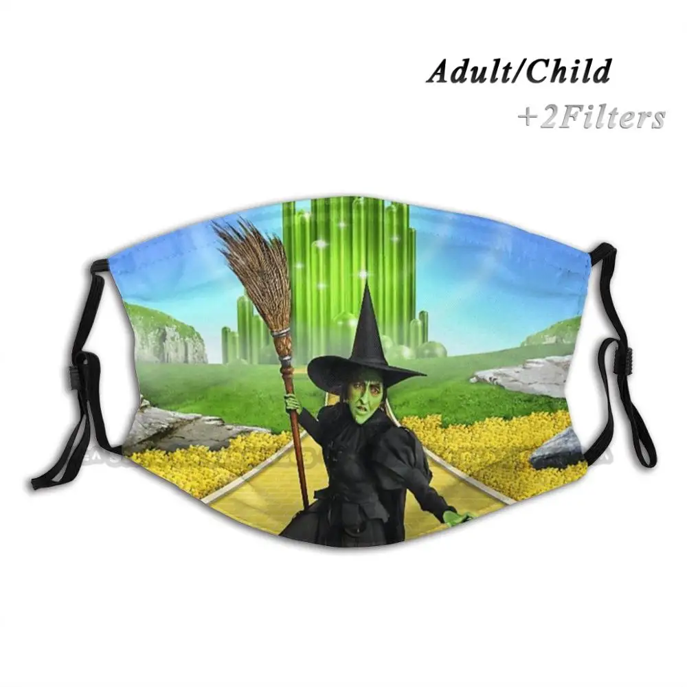 

Цифровая художественная волшебница Edit Oz Mysticladyart многоразовая маска для лица, Регулируемые моющиеся Сменные модные маски волшебника ведьмы ...