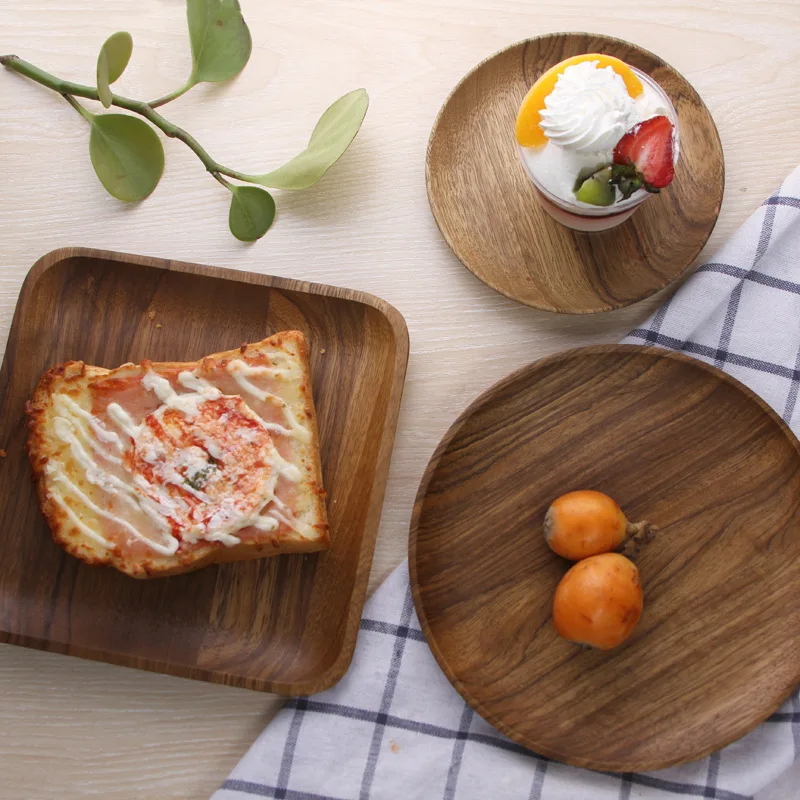 Натуральная Зебра деревянная современная простота сервировочный поднос кунг фу