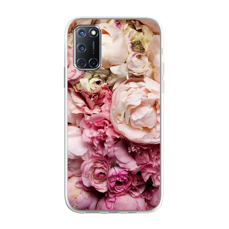 

For OPPO Reno Ace Case Fashion Soft TPU Cases for Phone Cases for Realme 3Pro 5 6 7 C11 X7 X7Pro Nice Flowers Printing