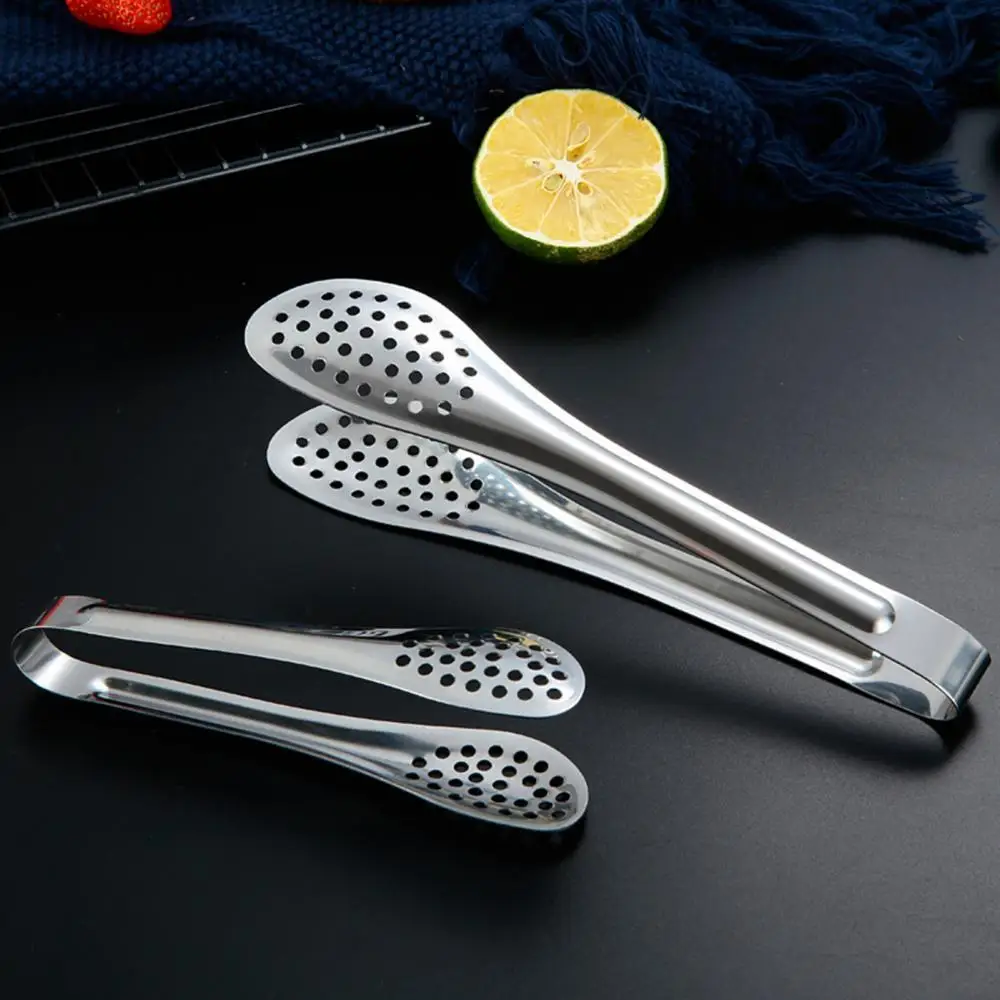 

Kitchen Utensils Stainless Steel Kitchen Tongs Small Barbecue Grill Cooking Tongs BBQ Meat Salad Food Tongs Clamp Ice Tongs Clip
