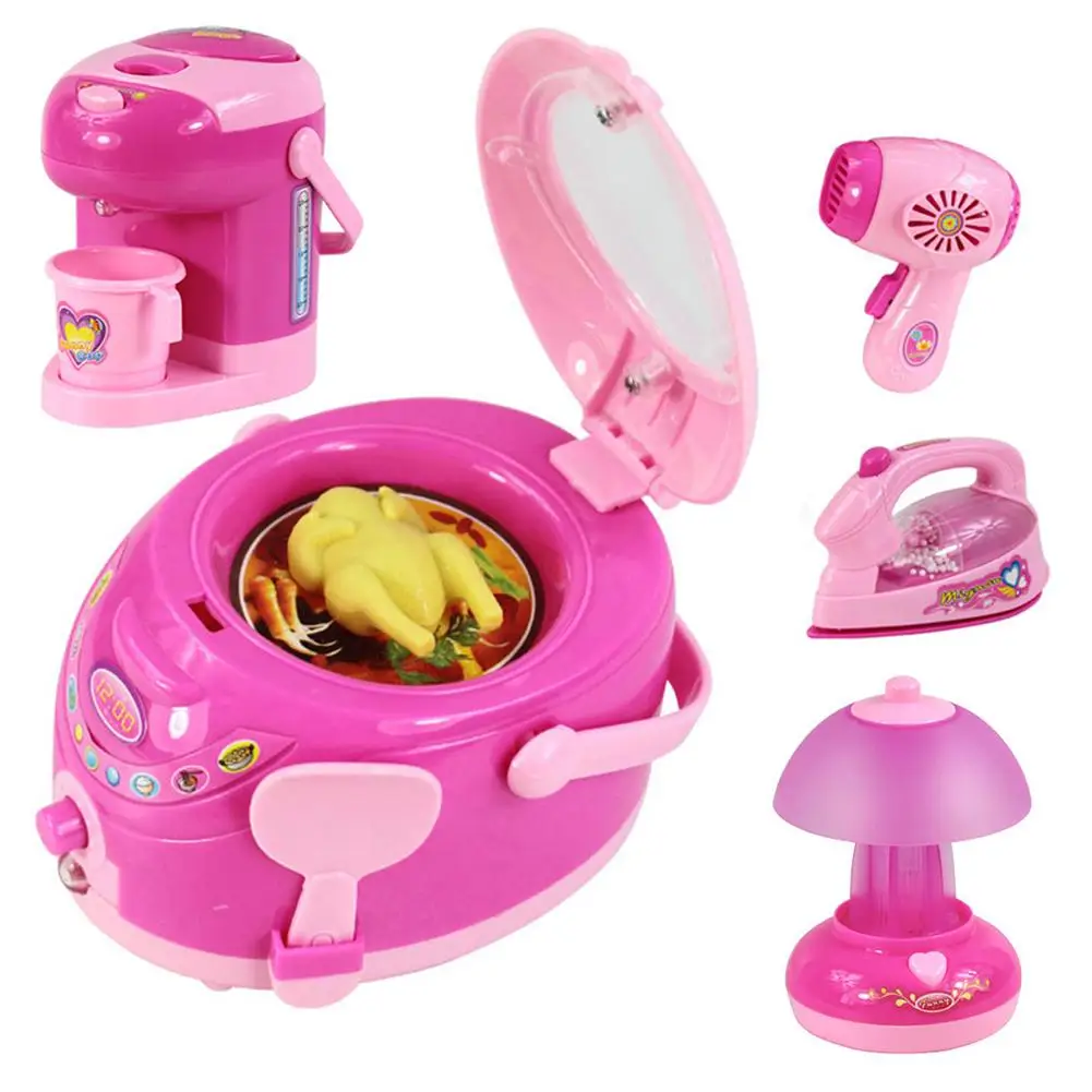 

Mini Kitchen Toys Pretend Play Girls Toys for Kid Child Simulation Home Household Appliance Kitchenwares Developmental Education