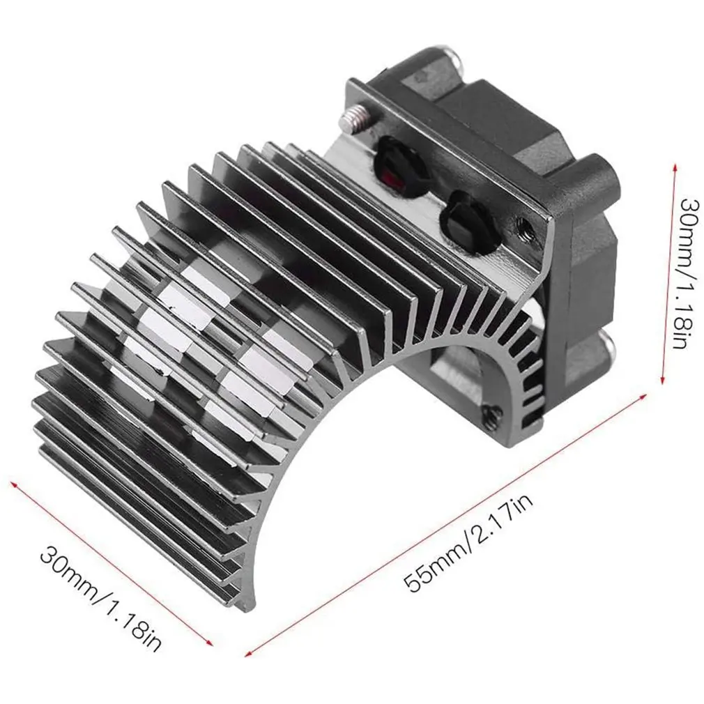 

Motor Radiator With Cooling Fan Aluminum Alloy Radiator Model Car Accessories For Remote Control Model Car