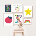 Картины на холсте для дошкольного детского сада, классная комната, для стен, учебный плакат, отделка детской стены