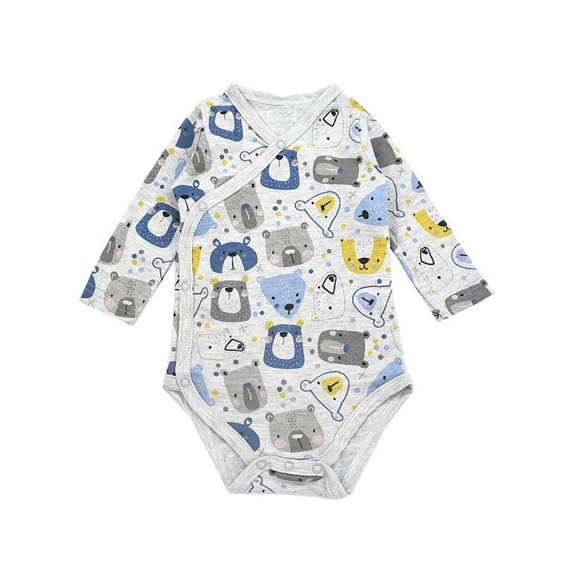 0-24 Months Baby Bodysuit Long Sleeve Printed Autumn Spring Newborn Onesie Infant Boys Clothes Girl Clothing | Детская одежда и