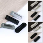 Ручка из нержавеющей стали 304, ручка для раздвижной двери, встраиваемая скрытая дверь, черный ящик шкафа, скрытая пряжка