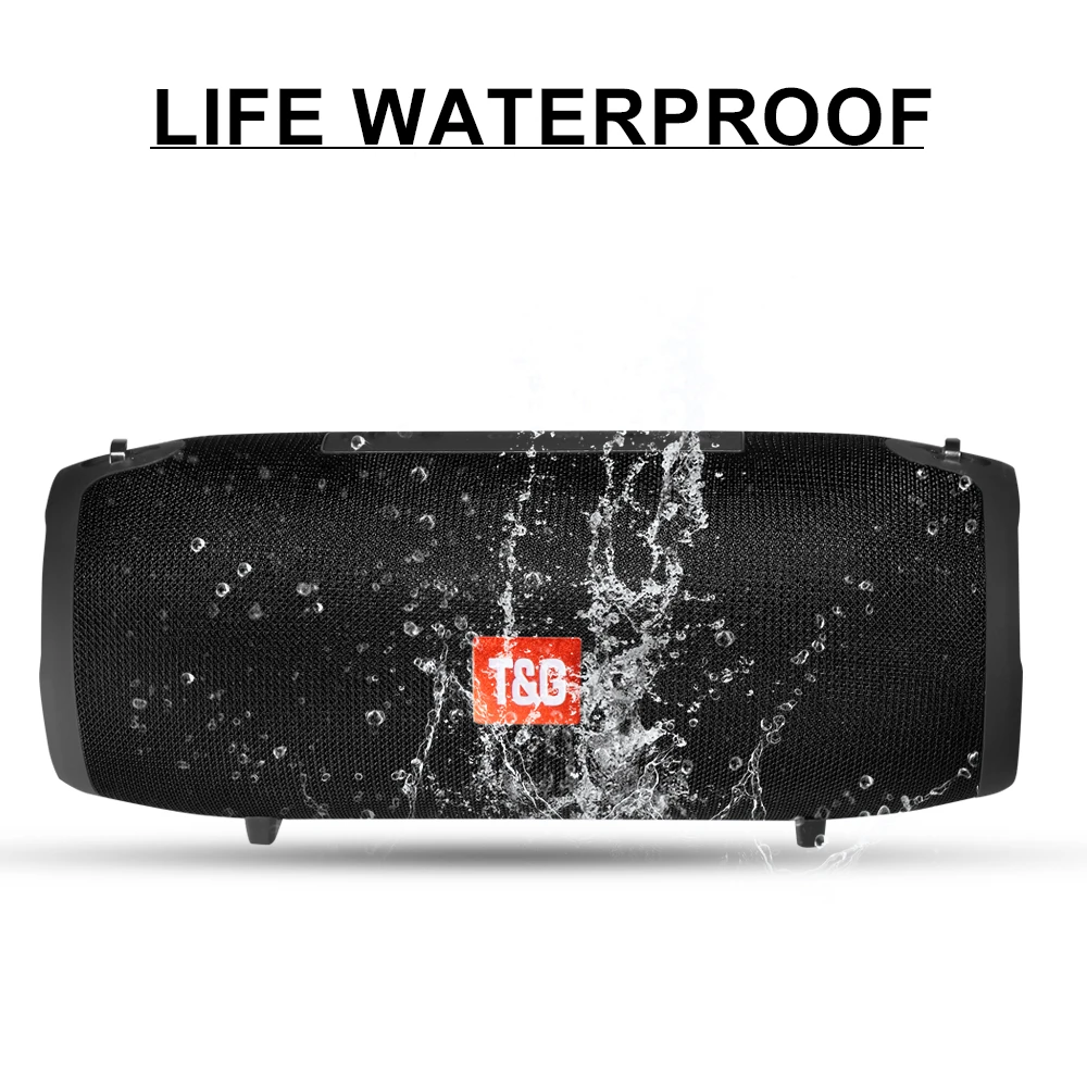 TG-118 Portable Speaker Wireless Bluetooth Outdoor Sport Column Phone Call IPX6 Waterproof 3D Stereo MP3 Music Player | Электроника