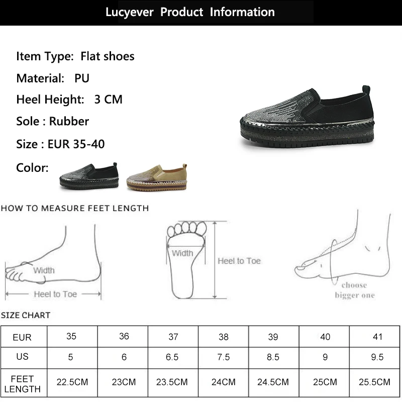Lucyever/женские слипоны на платформе Женские повседневные кожаные туфли плоской