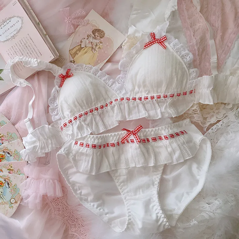 

Нижнее белье женское из чистого хлопка с кружевом и заниженной талией