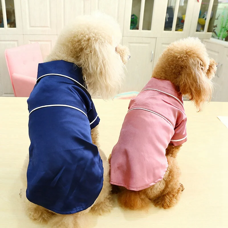 

Мягкая Шелковая пижама в виде французского бульдога, летняя Пижама для маленьких собак, щенков, кошек, одежда для домашних животных