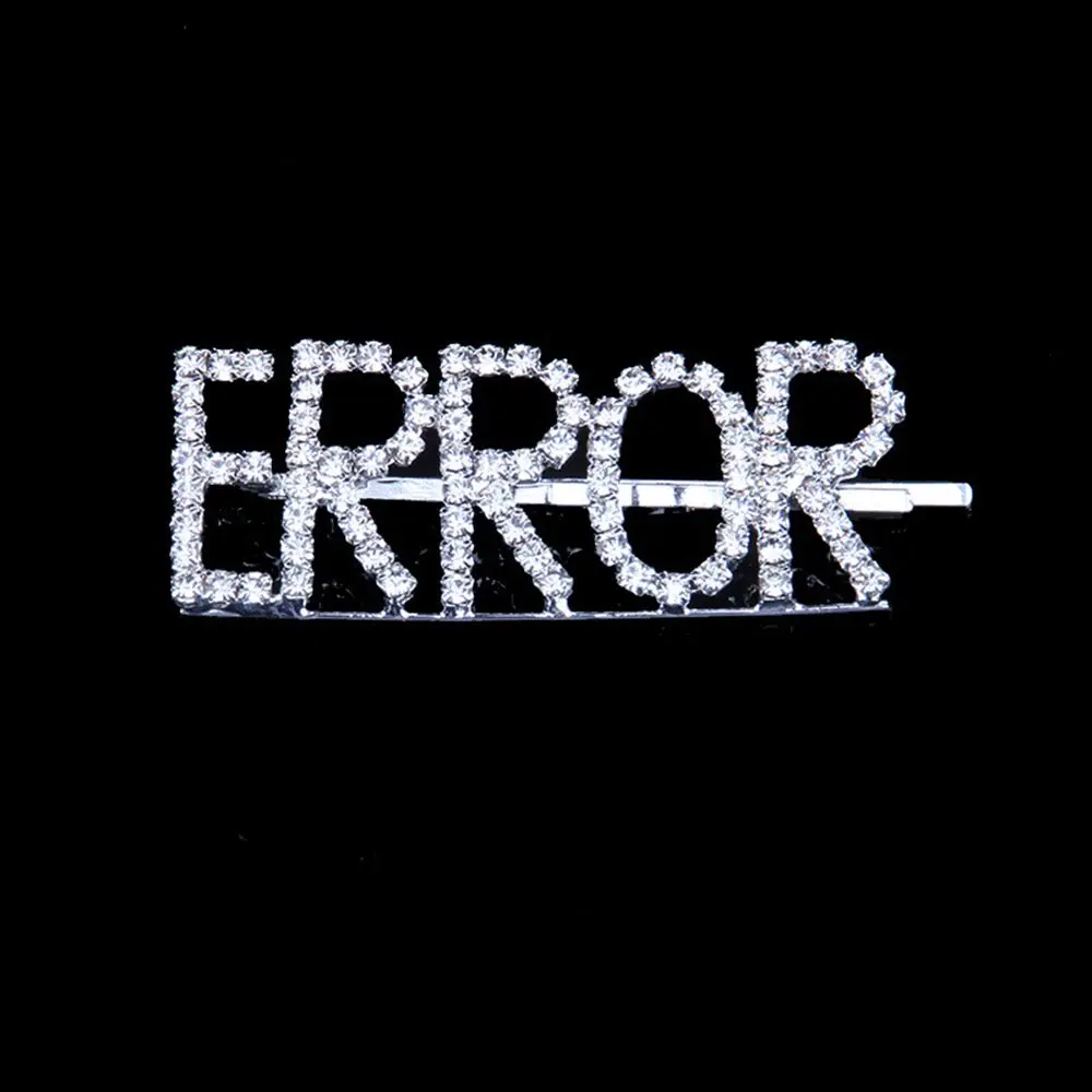 Модные заколки для волос с надписью Стразы|Шпильки и волос| |