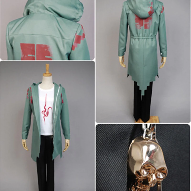 

Anime Super Dangan Ronpa 2 DanganRonpa Nagito Komaeda Jacket Coat Cosplay Costume Halloween For Women Men