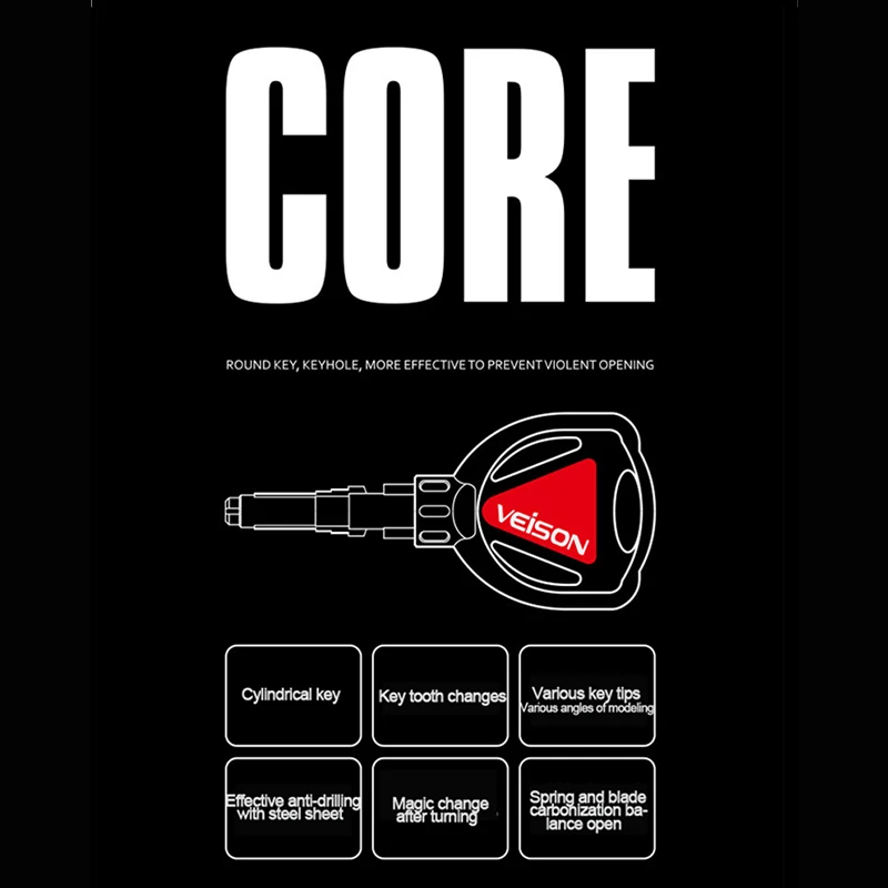 

VEISON Disc Brake Lock Intelligent Controllable Alarm Locomotive Motorcycle Stainless Steel Lock Electric Car Anti-Theft DX8