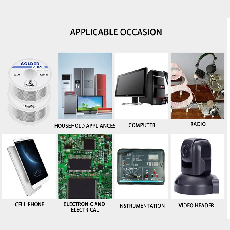 Проволока для пайки 1 мм с Флюсом Оловянно-свинцовым канифольным сердечником