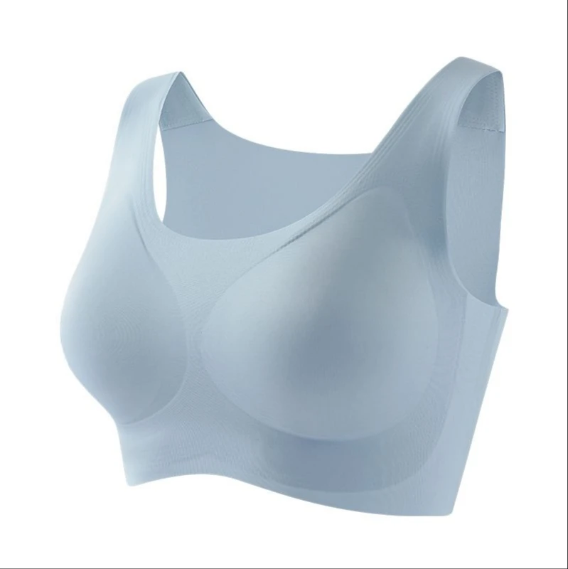 

MiiOW Traceless Bras for Women with No Underwire, Gather Together A Beautiful Vest Style Sports Thin Sleep Seamless Bra