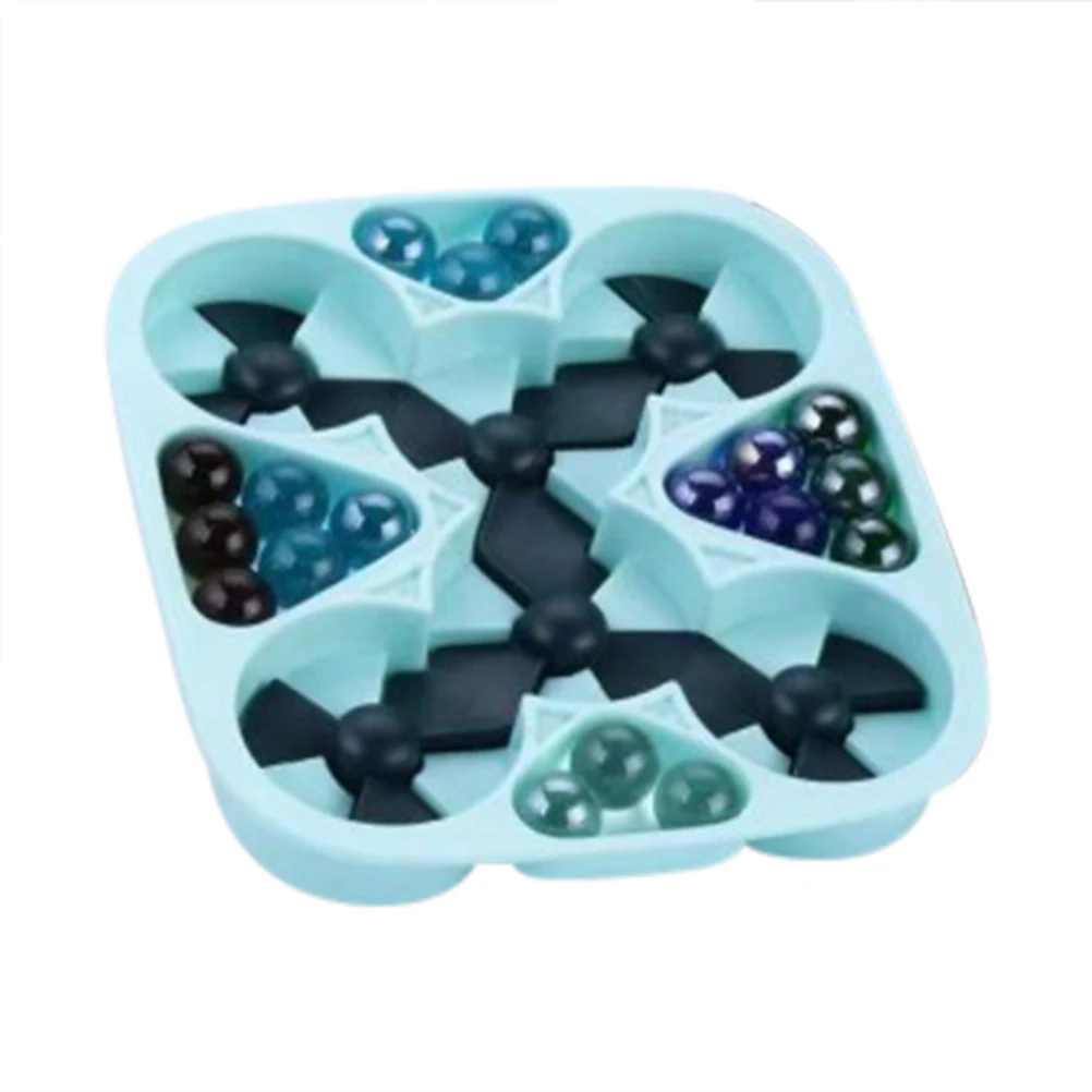 Mini Marbles Game Set with Rotating Disc Stress Relief Ball Toy Pinball Early Education for Children Adult | Дом и сад