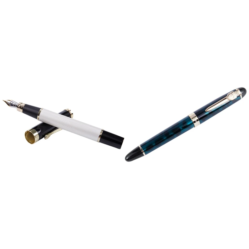 

Jinhao 500 пишущая иридиевая ручка с Jinhao 450-A перьевая ручка Иридиум для студентов 0,5 мм перо роллер искусственная ручка, зеленый
