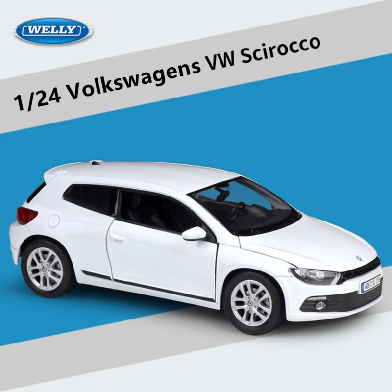 

1/24 Volkswagens Scirocco R Alloy Sports Car Model Diecast Metal Toy Vehicles Car Model Simulation Collection Childrens Toy Gift