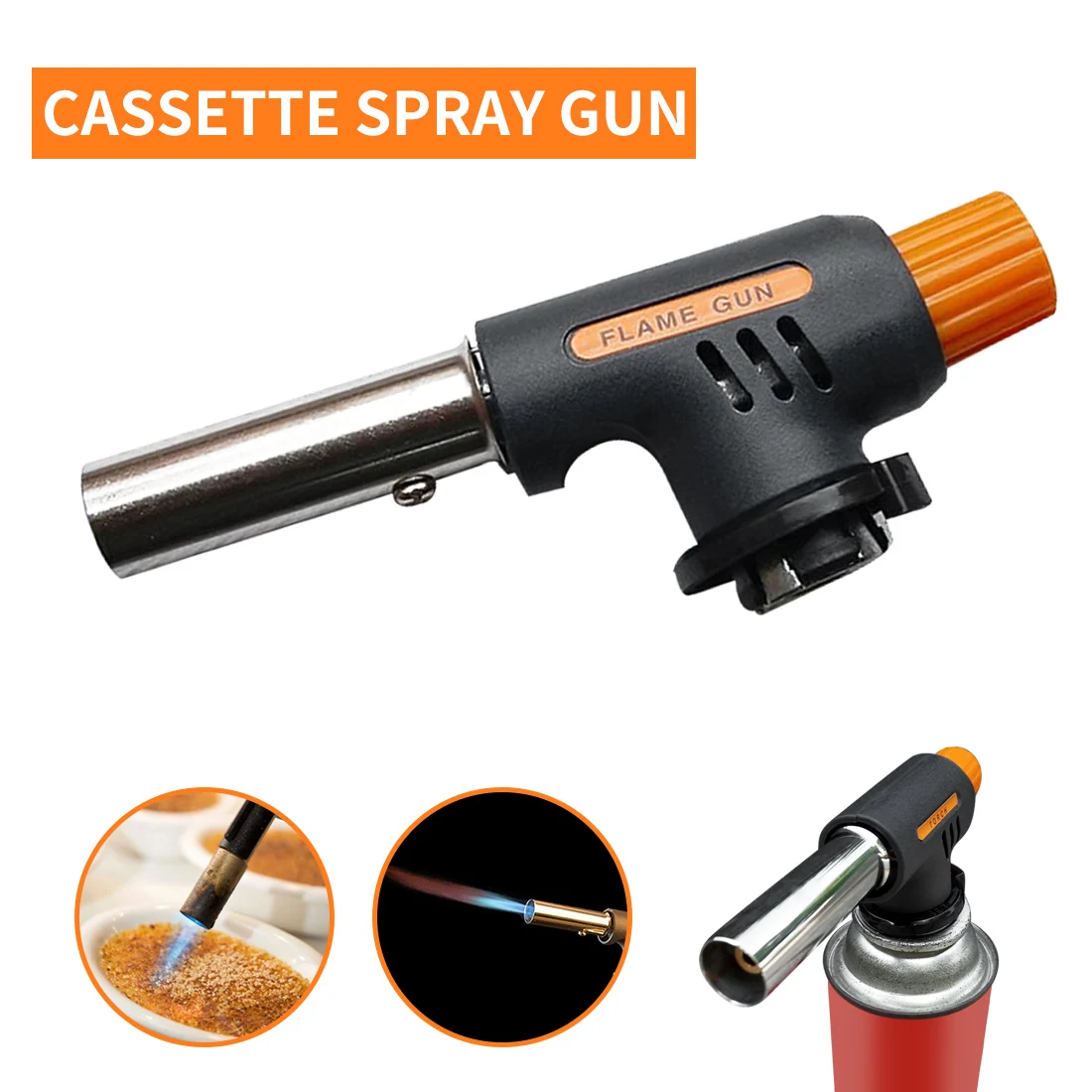 

Portable Butane Gas torch Welding Heating Torch Camping gas burner Cooking butane burner Picnic Barbecue Camping Flame thrower