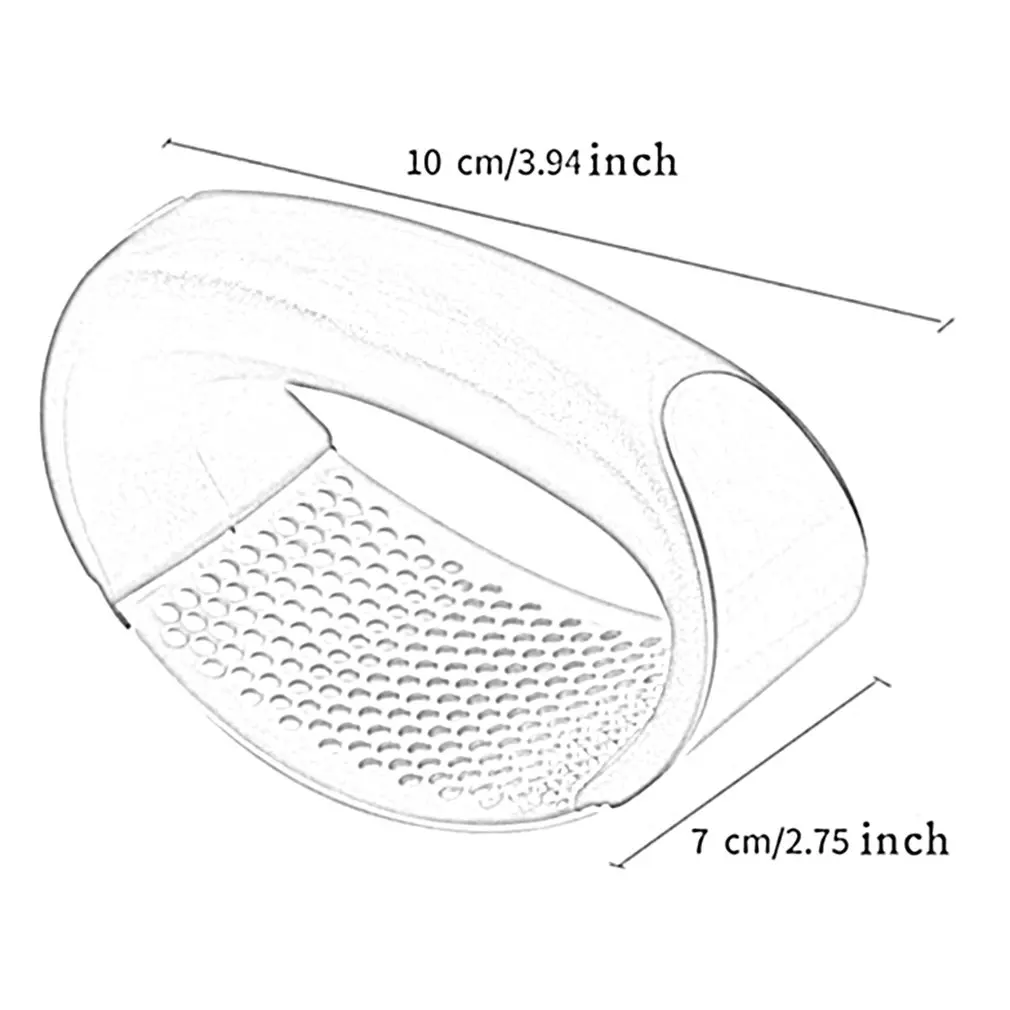 

1pcs Stainless Steel Garlic Press Manual Garlic Mincer Chopping Garlic Tools Curve Fruit Vegetable Tools Kitchen Gadgets
