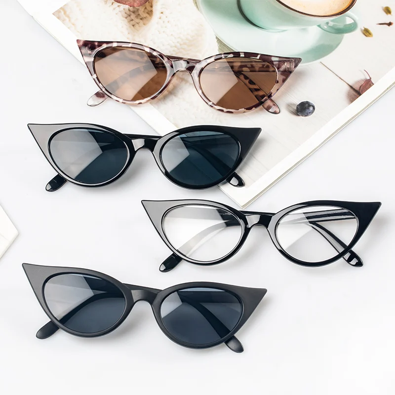 

New retro women's sunglasses 2021 fashion luxury brand designer fox eye sunglasses women's outdoor party glasses UV400