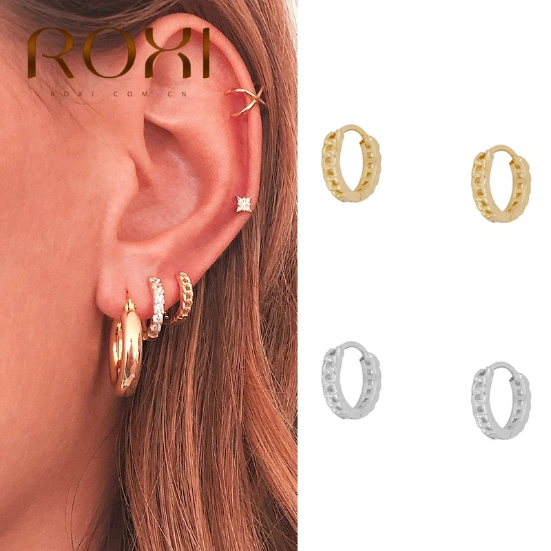 Женские винтажные серьги-кольца ROXI круглые серьги без мозаики вечерние
