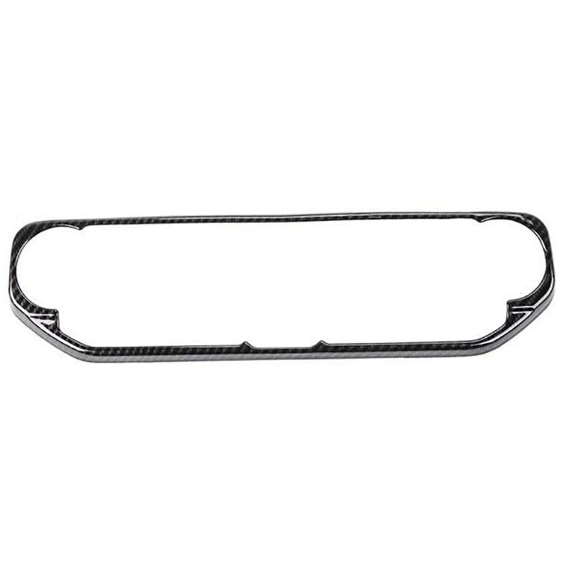 

ABS Carbon Fiber Center Control Air Conditioner Switch Cover Trim Frame For 2018-2019 Jeep Wrangler JL JLU