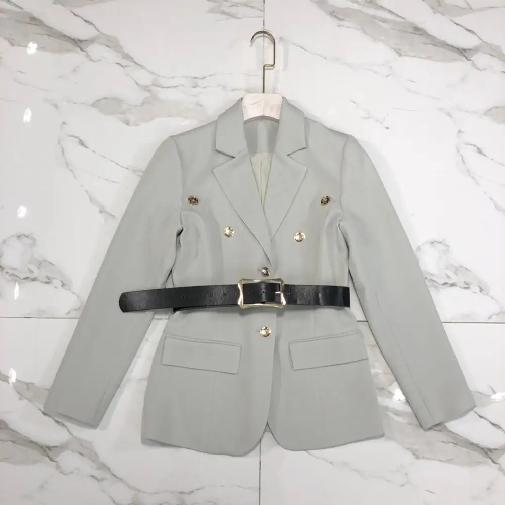 2020 полиэстер хлопок серый новый женский комплект куртка длинное пальто