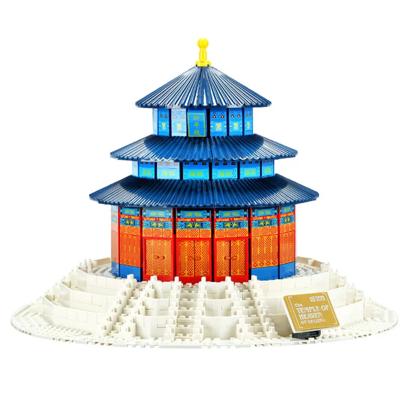 

The Temple Heaven Of Beijing World's Great Architecture Model Building Blocks DIY Creator SacrificialAltar Bricks Toys