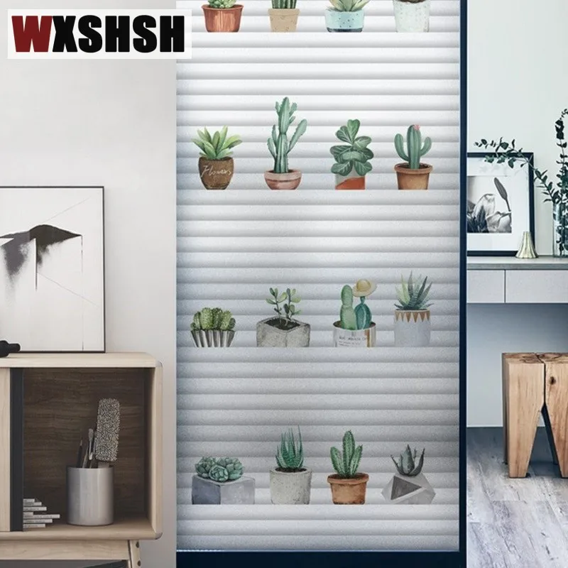 Статическая липкая стеклянная наклейка размером 0 см 100 х 10 геометрический узор