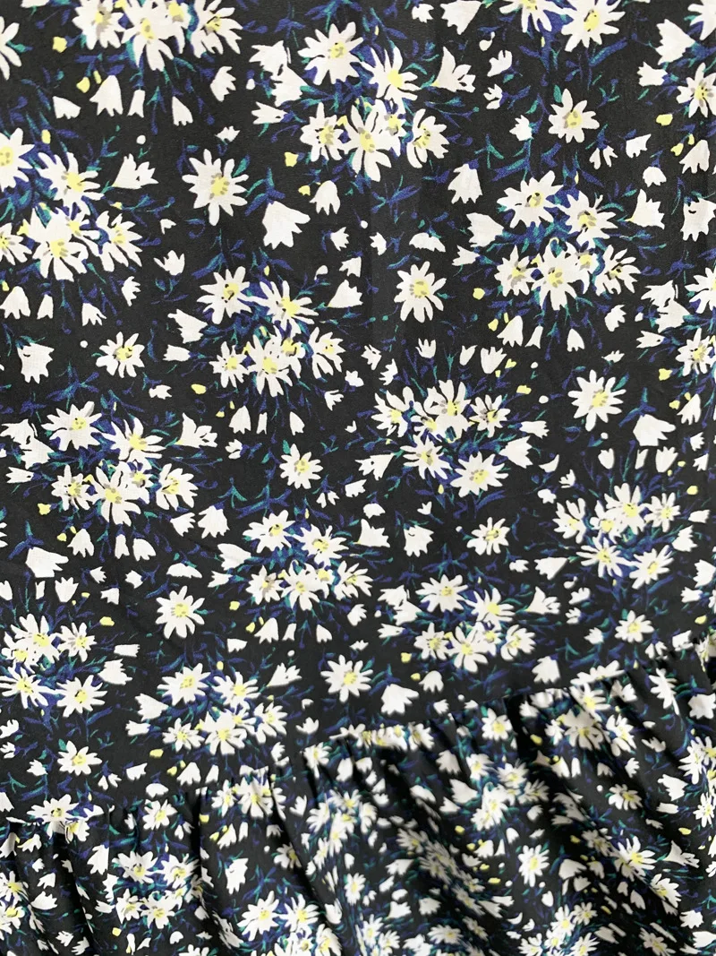 

Pleated Floral Women Mini Dress Summer O-neck Sweet Female Sleeveless Short Dresses Robes With Buttons