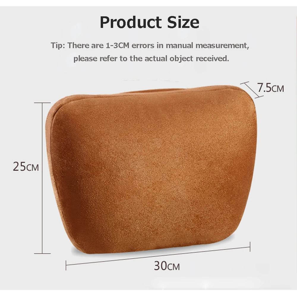 Супер мягкий замшевый чехол для подголовника автомобиля подушка шеи сиденья Volvo