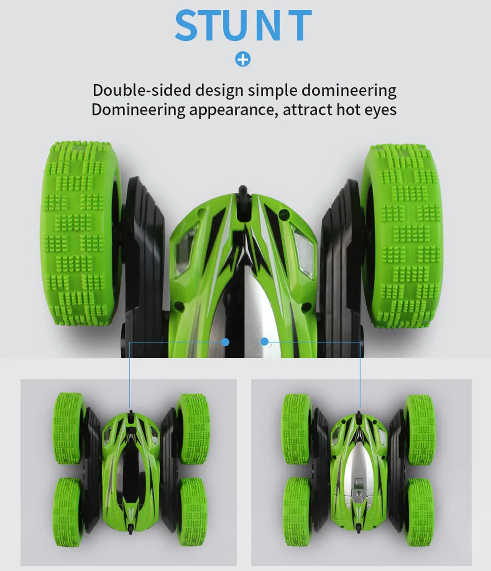 Управление бездорожью детей 360 Поворот каскадер модель автомобиля RC 4WD