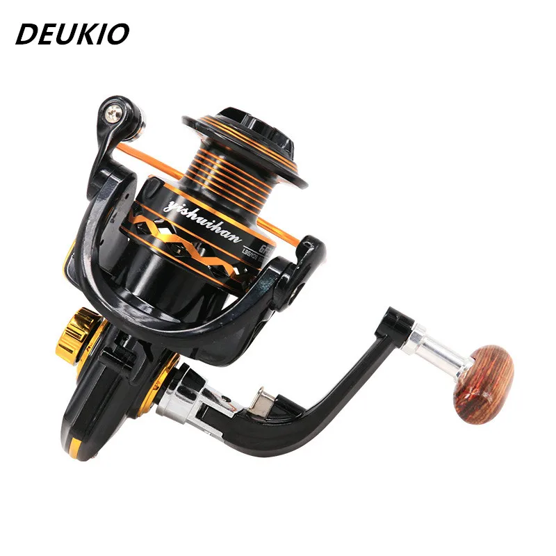 

DEUKIO Fishing Reels Metal Spool Spinning Reel 10KG Max Drag Coil Carp Reel for Fishing Tackle Handle Line Carrete De Pesca 2021
