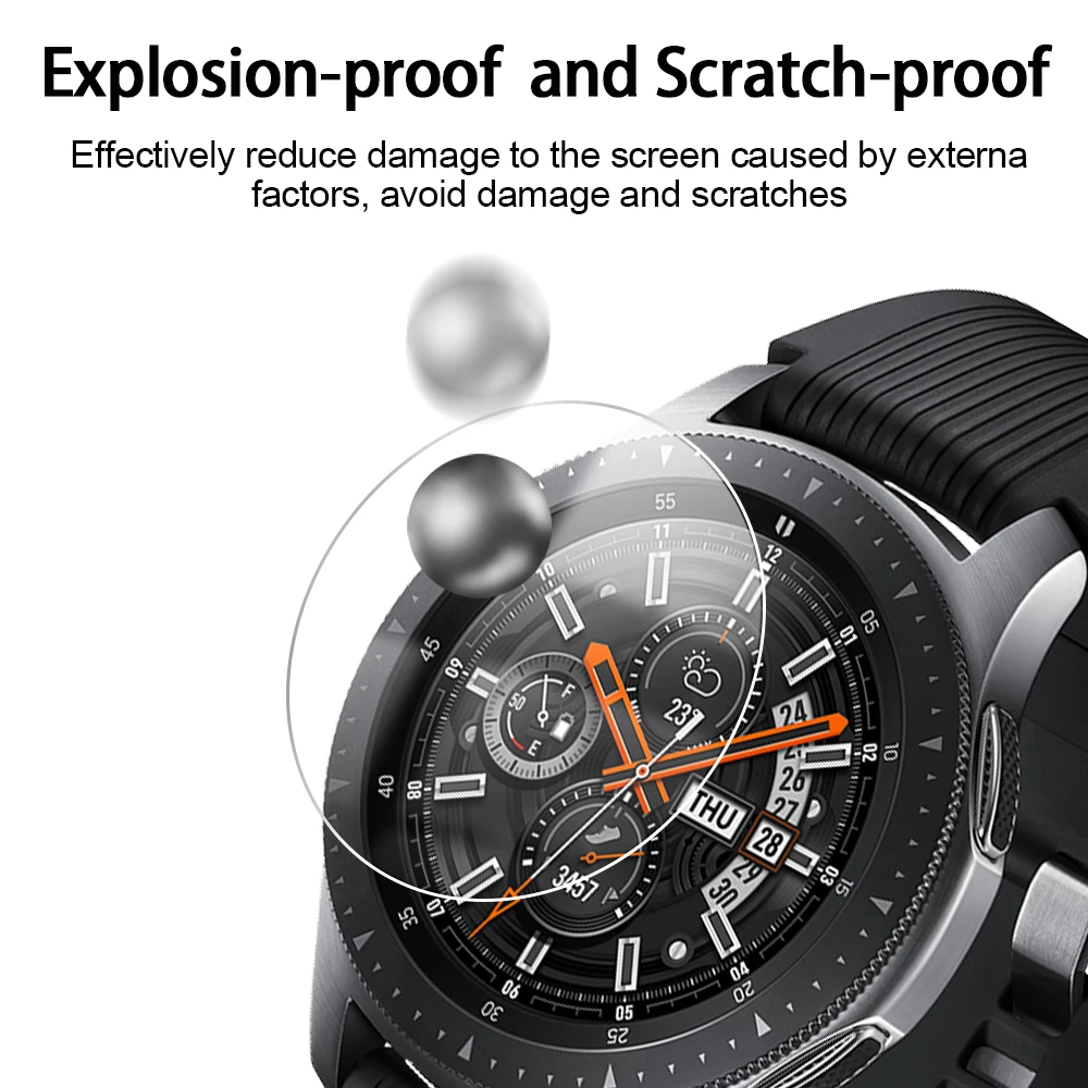 Взрывозащищенное Закаленное стекло для часов Samsung Galaxy Watch 46 мм 42 Защитная пленка