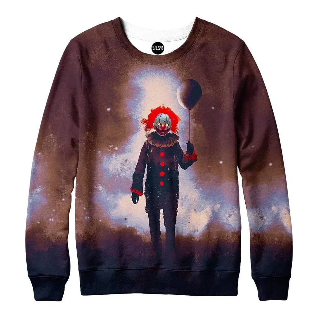 

The Clown Sweatshirt 3D Print Long Sleeve Fashion Casual Oversized Chirstmas Hoodie Hip Hop Streetwear Pullover