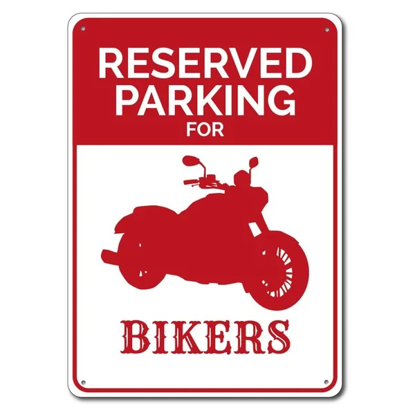 

Biker Parking Sign Metal Tin Sign Metal Sign,Biker Sign, Motorcycle Decor, Motorcyclist Gift, Motorcycle Sign, Garage Decor